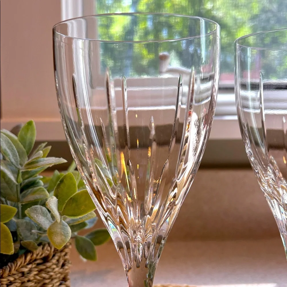 (4) Lenox Water Goblet / Wine Glass - Starfire